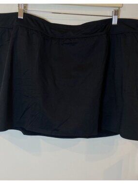 NWT Lands' End Swim Skirt Bathing Suit Bottom Black Size 24W New